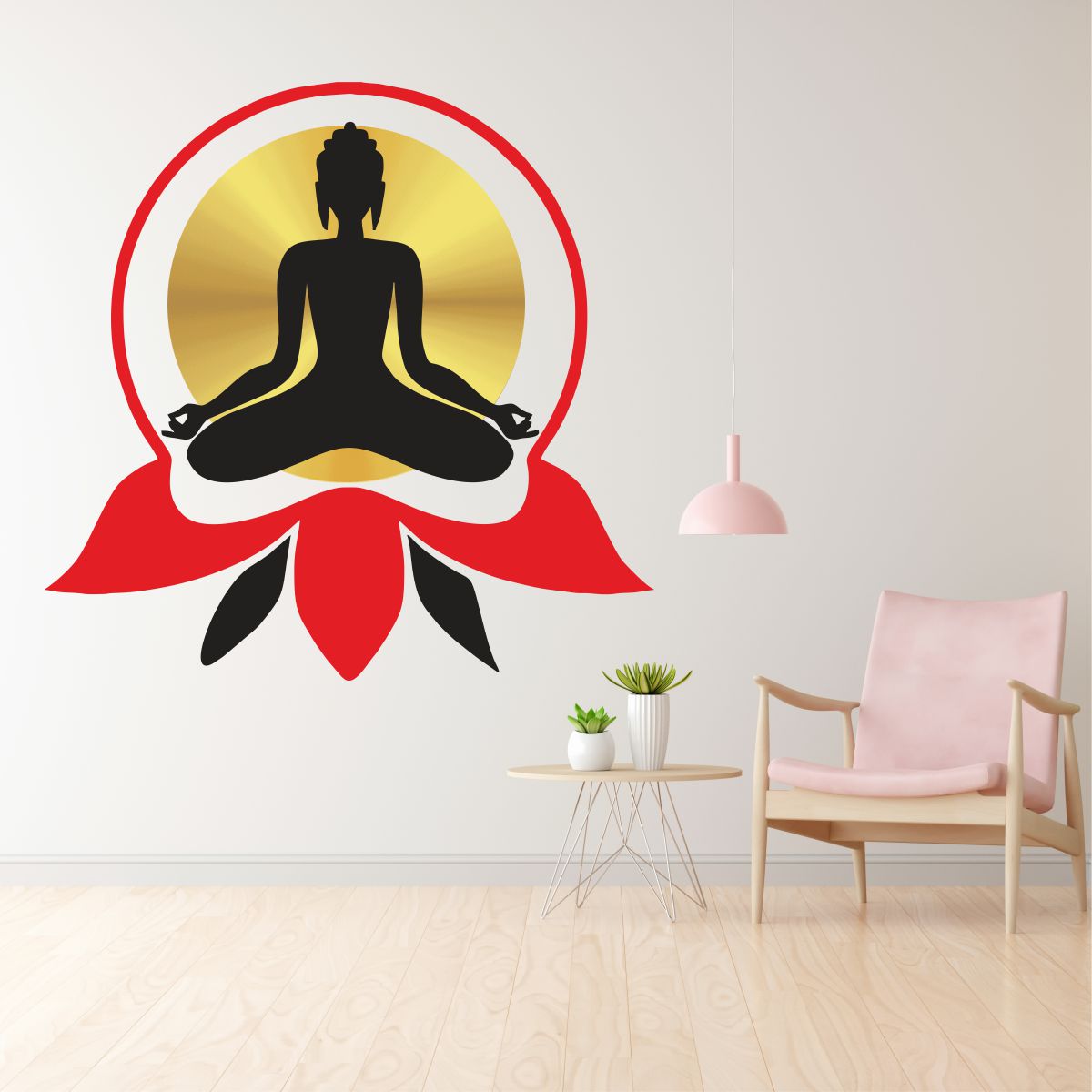 Homexa Decor | Lord Buddha Wall Sticker (Size 5655 cm)