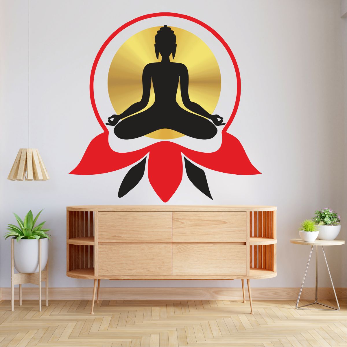 Homexa Decor | Lord Buddha Wall Sticker (Size 5655 cm)
