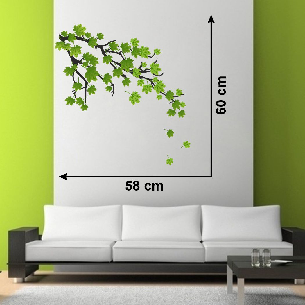 Homexa Decor | Tree and Leaf Wall Sticker (Size 58 x 60 cm)