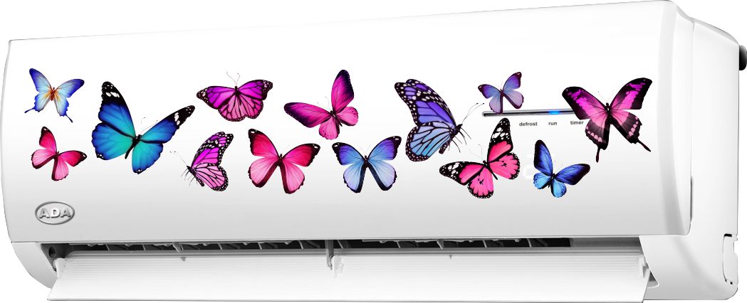 Homexa Decor | Beautiful Butterfly A.C. Sticker (Size 88 x 18 cm)