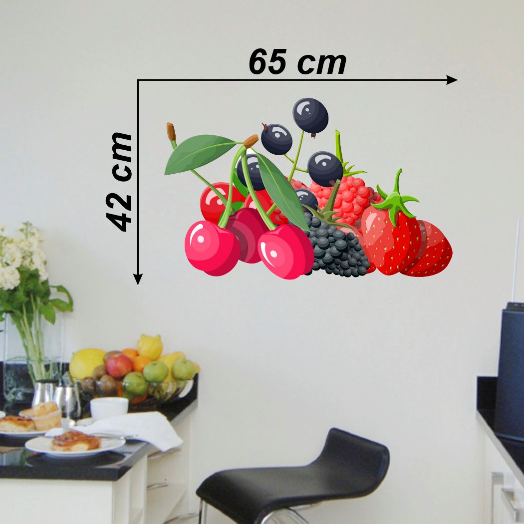 Homexa Decor | Beautiful Fruit Design Kitchen Sticker (Size 65x42 cm)