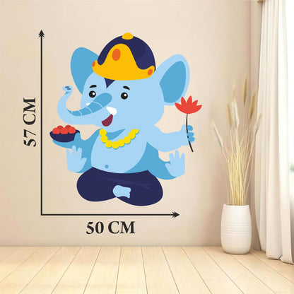 Homexa Decor |Ganesh Ji Design Wall Sticker (Size 50 x 58 cm)