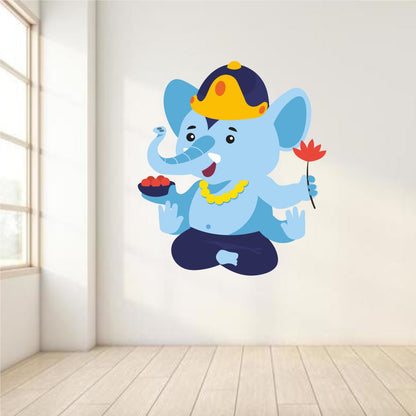 Homexa Decor |Ganesh Ji Design Wall Sticker (Size 50 x 58 cm)