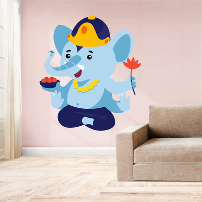 Homexa Decor |Ganesh Ji Design Wall Sticker (Size 50 x 58 cm)