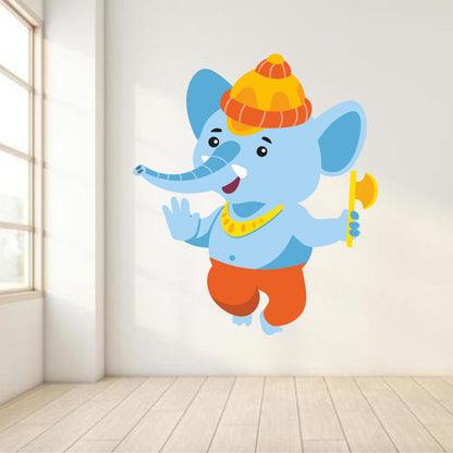 Homexa Decor | Ganesh Bhagwan Wall Sticker (Size 49 x 57 cm)