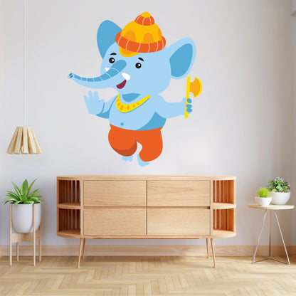 Homexa Decor | Ganesh Bhagwan Wall Sticker (Size 49 x 57 cm)