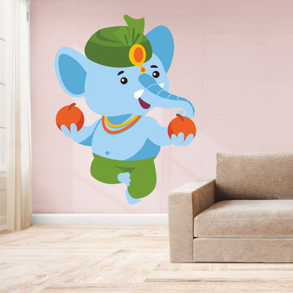 Homexa Decor | Ganesh Bhagwan Wall Sticker (Size 42x56 cm)