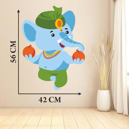 Homexa Decor | Ganesh Bhagwan Wall Sticker (Size 42x56 cm)