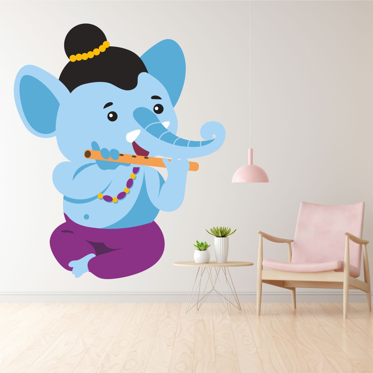 Homexa Decor | Ganesh Bhagwan Wall Sticker (Size 46x56 cm)