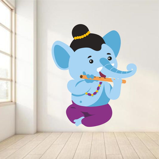 Homexa Decor | Ganesh Bhagwan Wall Sticker (Size 46x56 cm)