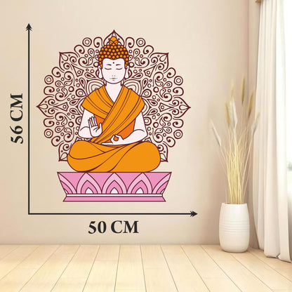 Homexa Decor | Buddha Design Wall Sticker (Size 50x56 cm)