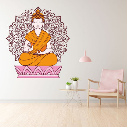 Homexa Decor | Buddha Design Wall Sticker (Size 50x56 cm)