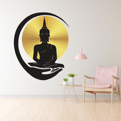 Homexa Decor | Lord Buddha Wall Sticker (Size 46x56 cm)