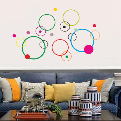 Homexa Decor | Round Shape Design Wall Sticker (Size 137 x 84 cm)