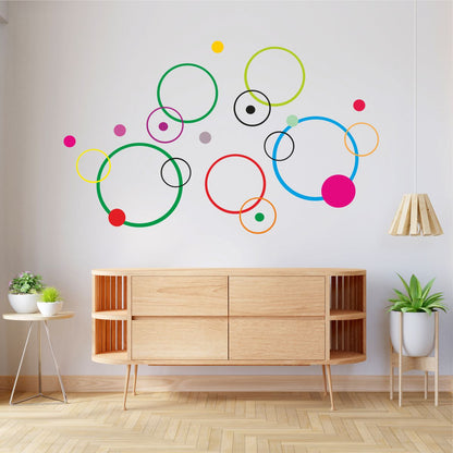 Homexa Decor | Round Shape Design Wall Sticker (Size 137 x 84 cm)