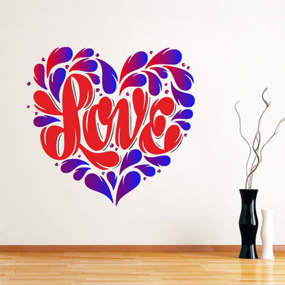 Homexa Decor | Love (Heart) Wall Sticker (Size 51 x 50 cm)