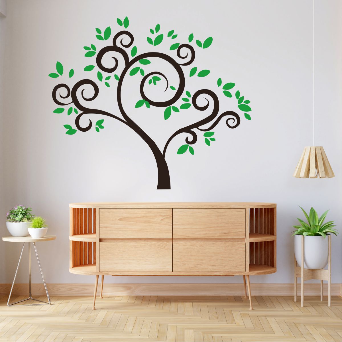 Homexa Decor | Beautiful Tree Design Wall Sticker (Size 60x71 cm)