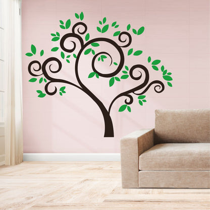 Homexa Decor | Beautiful Tree Design Wall Sticker (Size 60x71 cm)