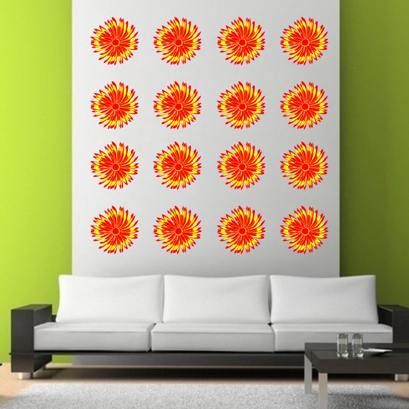 Homexa Decor | Flower Wall Sticker (Size 166*49 cm)