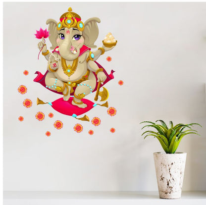 Homexa Decor | Shree Ganesh ji Design Wall Sticker (Size 43x58 cm)