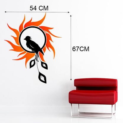 Homexa Decor | Birds With Feather Wall Sticker (Size 54x67 cm)