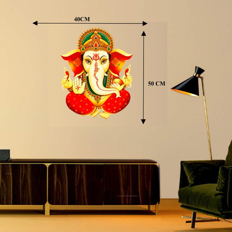 Homexa Decor | Lord Ganesh Wall Sticker (Size 40x50 cm)