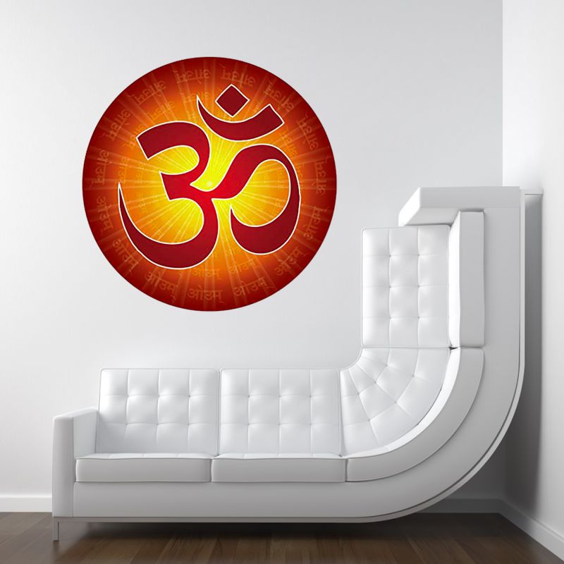 Homexa Decor | Om Design Wall Sticker (Size 56x56 cm)