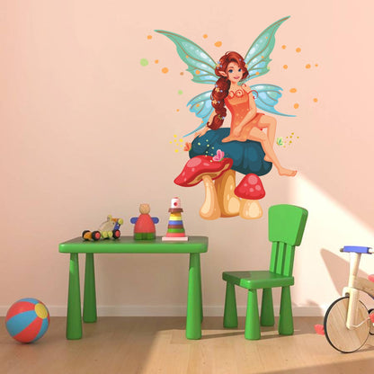 Homexa Decor | Pari and Butterfly Wall Sticker (Size 50x58 cm)