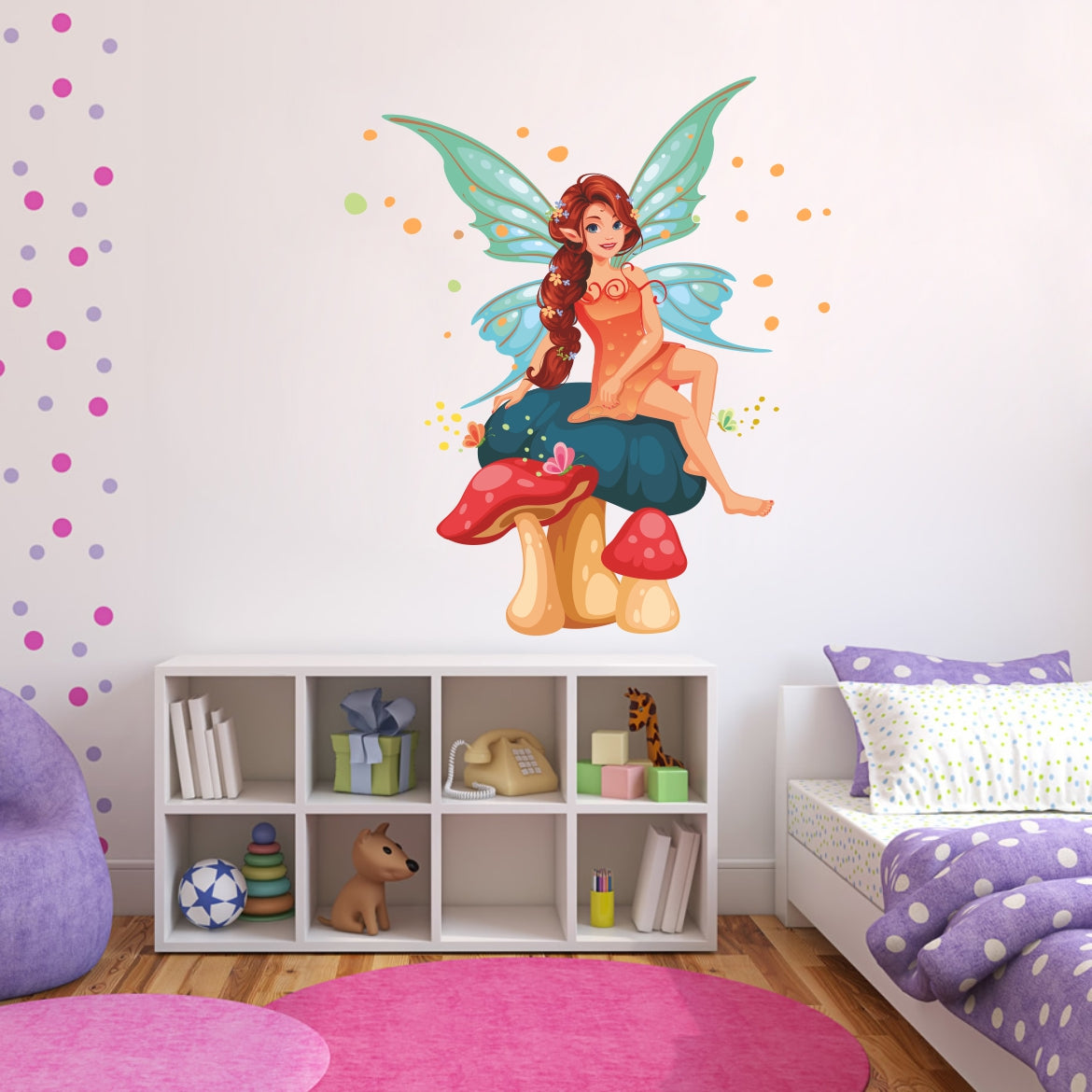 Homexa Decor | Pari and Butterfly Wall Sticker (Size 50x58 cm)