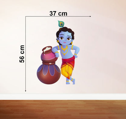 Homexa Decor | Little Shree Krishna Wall Sticker (Size 37x56 cm)