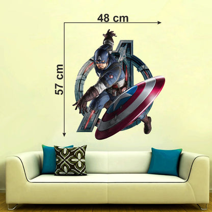 Homexa Decor | Comics and cartoon Wall Sticker (Size 48 x 57 cm)