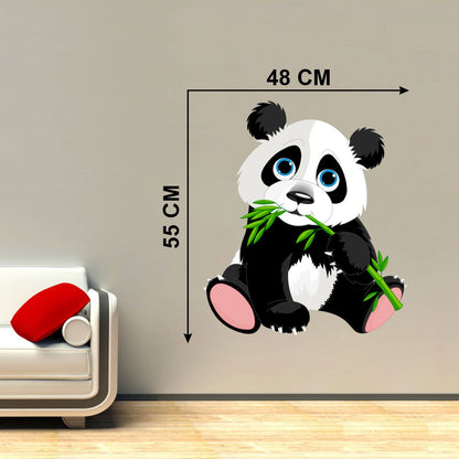 Homexa Decor | Beautiful Little Panda Wall Sticker (Size 48 x 55 cm)