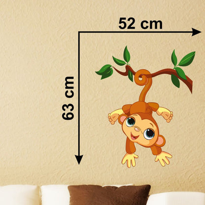 Homexa Decor | Monkey Wall Sticker (Size 52 x 63 cm)