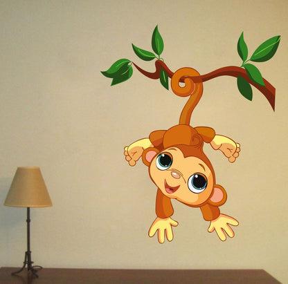 Homexa Decor | Monkey Wall Sticker (Size 52 x 63 cm)