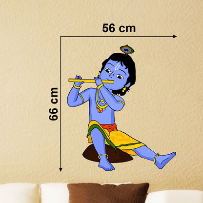 Homexa Decor | Little Shree Krishna Wall Sticker (Size 56 x 66 cm)