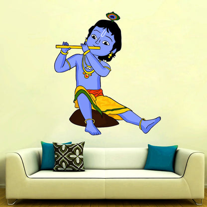 Homexa Decor | Little Shree Krishna Wall Sticker (Size 56 x 66 cm)