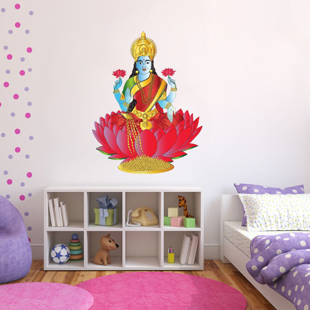 Homexa Decor | Maa Saraswati Wall Sticker (Size 45 x 56 cm)