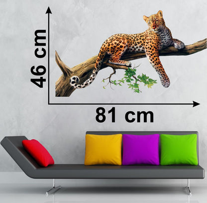 Homexa Decor | Lion With Tree Wall Sticker (Size 81 x 46 cm)