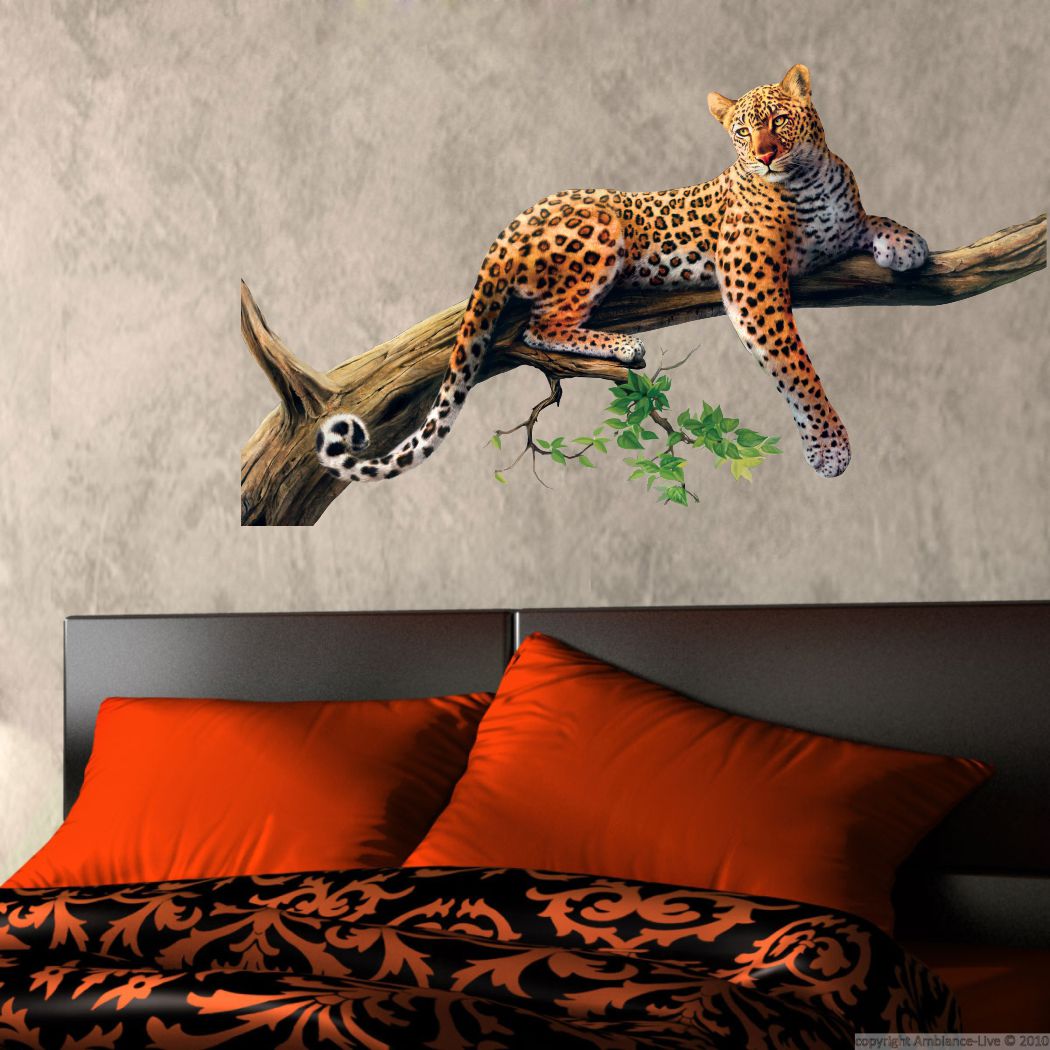 Homexa Decor | Lion With Tree Wall Sticker (Size 81 x 46 cm)