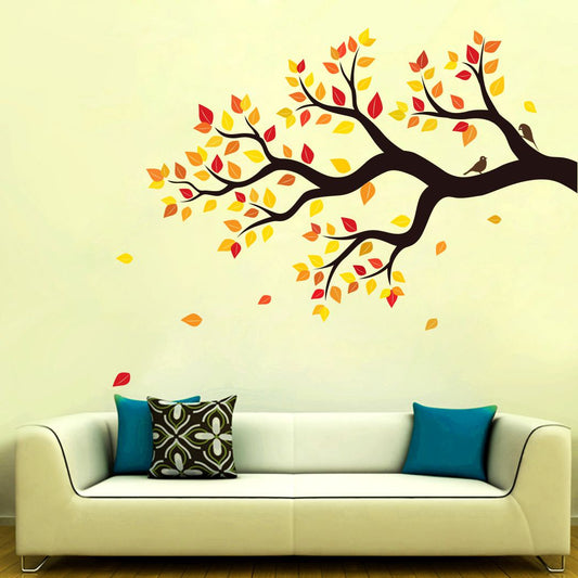 Homexa Decor | Branches With Birds Design Wall Sticker (Size 58 x 74 cm)