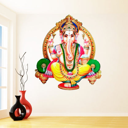 Homexa Decor | Beautiful Ganesh Wall Sticker (Size 50 x 56 cm)