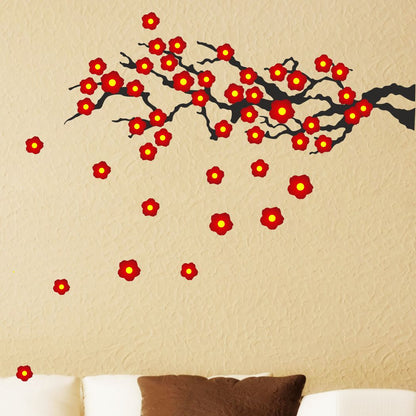 Homexa Decor | Tree With Floral Wall Sticker (Size 90 x 81 cm)