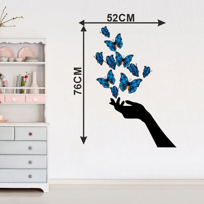 Homexa Decor | Beautiful Butterfly Wall Sticker (Size 52 x 76 cm)