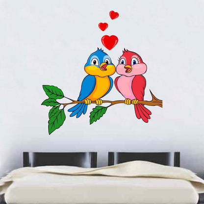Homexa Decor | Tree With Two Birds Wall Sticker (Size 58 x 60 cm)