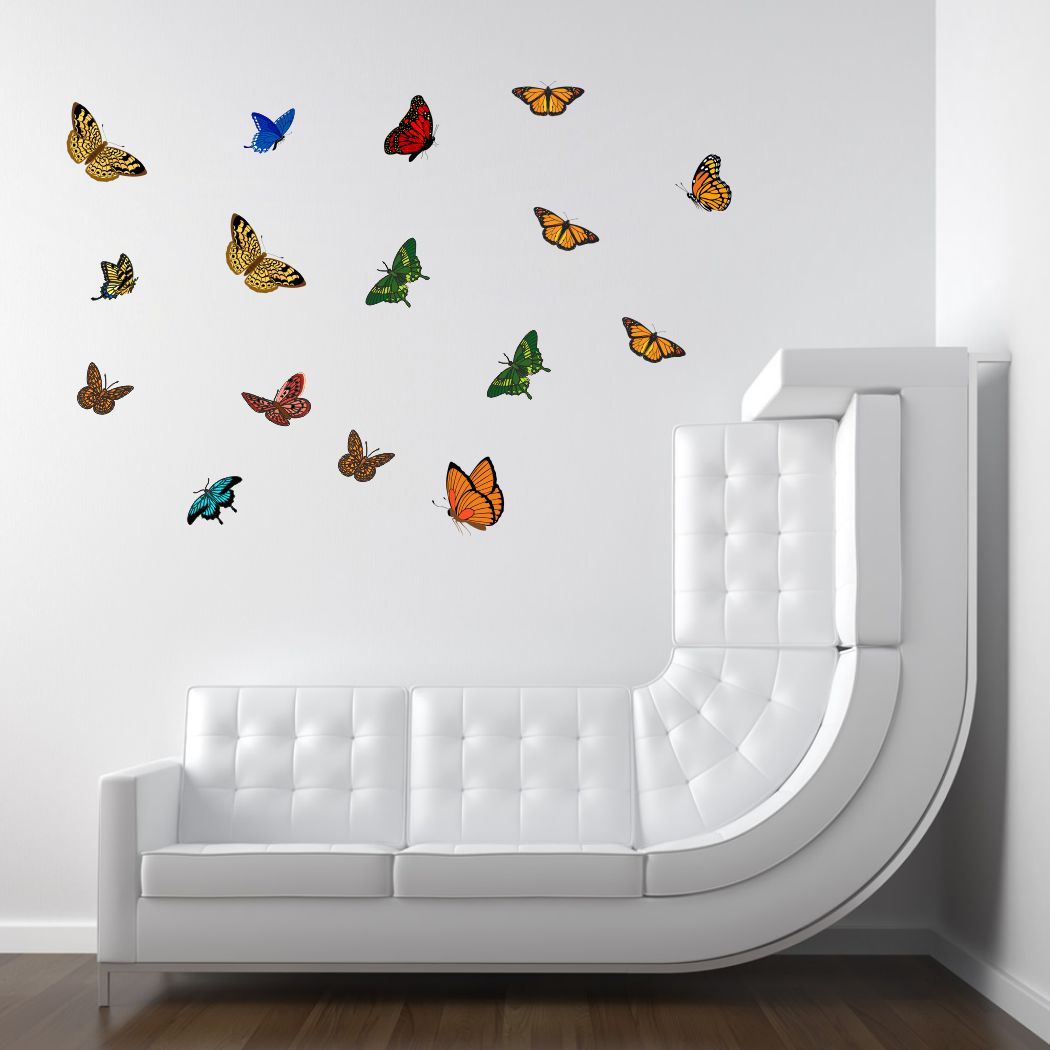 Homexa Decor | Beautiful Butterfly Wall Sticker (Size 88 x 77 cm)