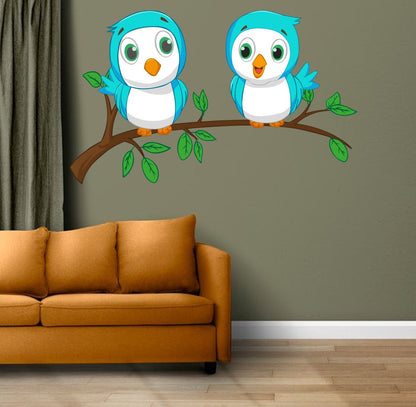 Homexa Decor | Tree With Two Birds Wall Sticker (Size 79 x 48 cm)