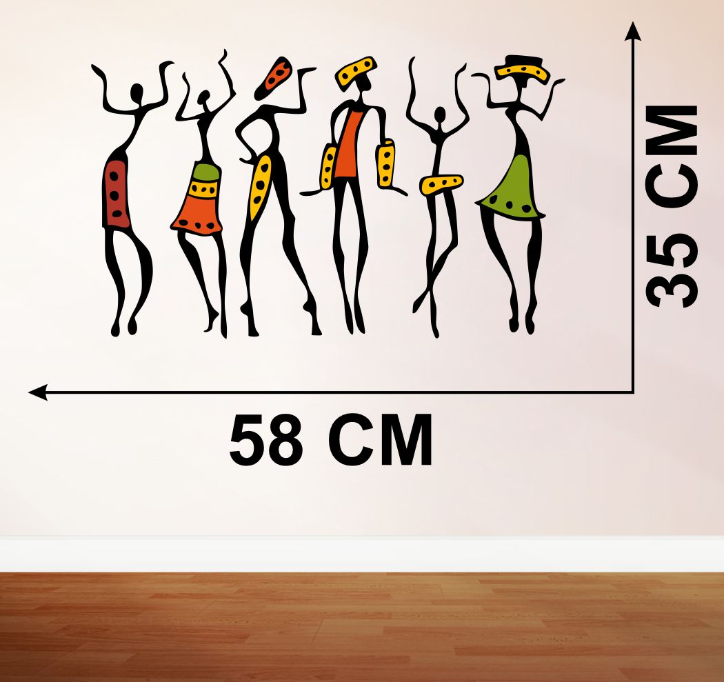 Homexa Decor | Dancing Girl Wall Sticker (Size 58 x 35 cm)