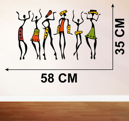 Homexa Decor | Dancing Girl Wall Sticker (Size 58 x 35 cm)