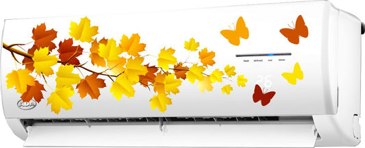 Homexa Decor | Leaf and Butterfly AC Sticker (Size 75 x 25 cm)