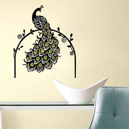 Homexa Decor | Peacock Design Wall Sticker (Size 58 x 68 cm)